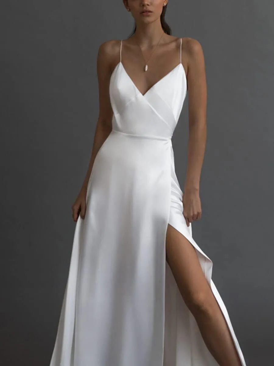 2023 Sexy Camisole Sleeveless V Neck Dress Dress