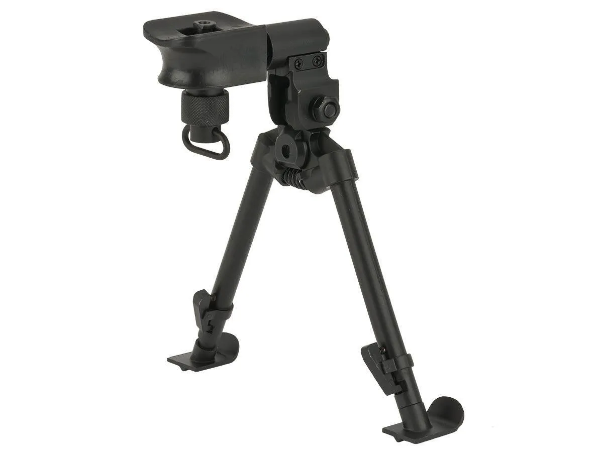 AGM Samurai V-Grooved Multi Purpose Steel Bipod for Airsoft Sniper Rifles