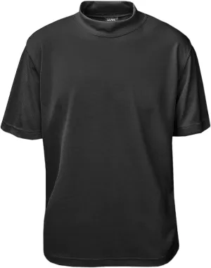 Akwa Men's Moisture Wicking Mock Turtle Tee Made in USA Lightweight Soft T-Shirt Made in USA