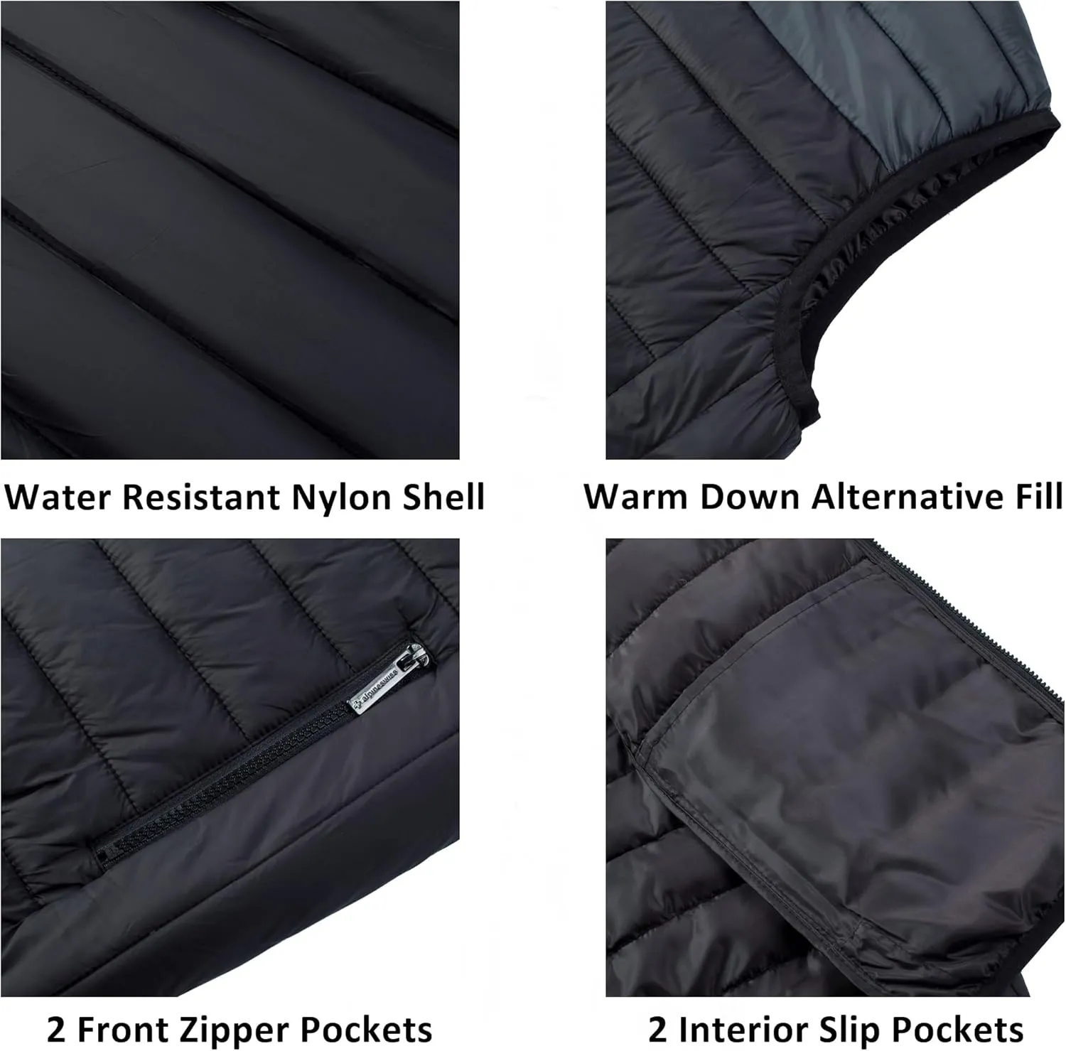 Alpine Swiss Clark Mens Lightweight Down Alternative Vest Jacket