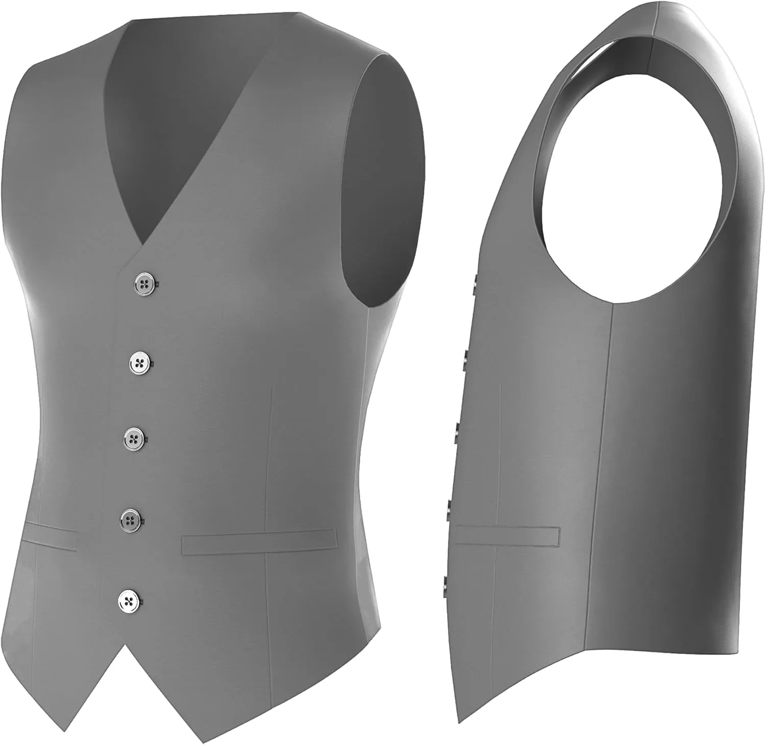 Antonio Uomo Mens Suit Set  Classic Fit 3 Piece Blazer Single Breasted Jacket Vest Pants for Business Wedding Dress Suits