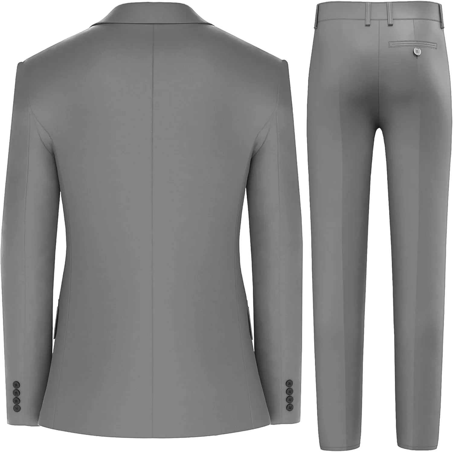 Antonio Uomo Mens Suit Set  Classic Fit 3 Piece Blazer Single Breasted Jacket Vest Pants for Business Wedding Dress Suits
