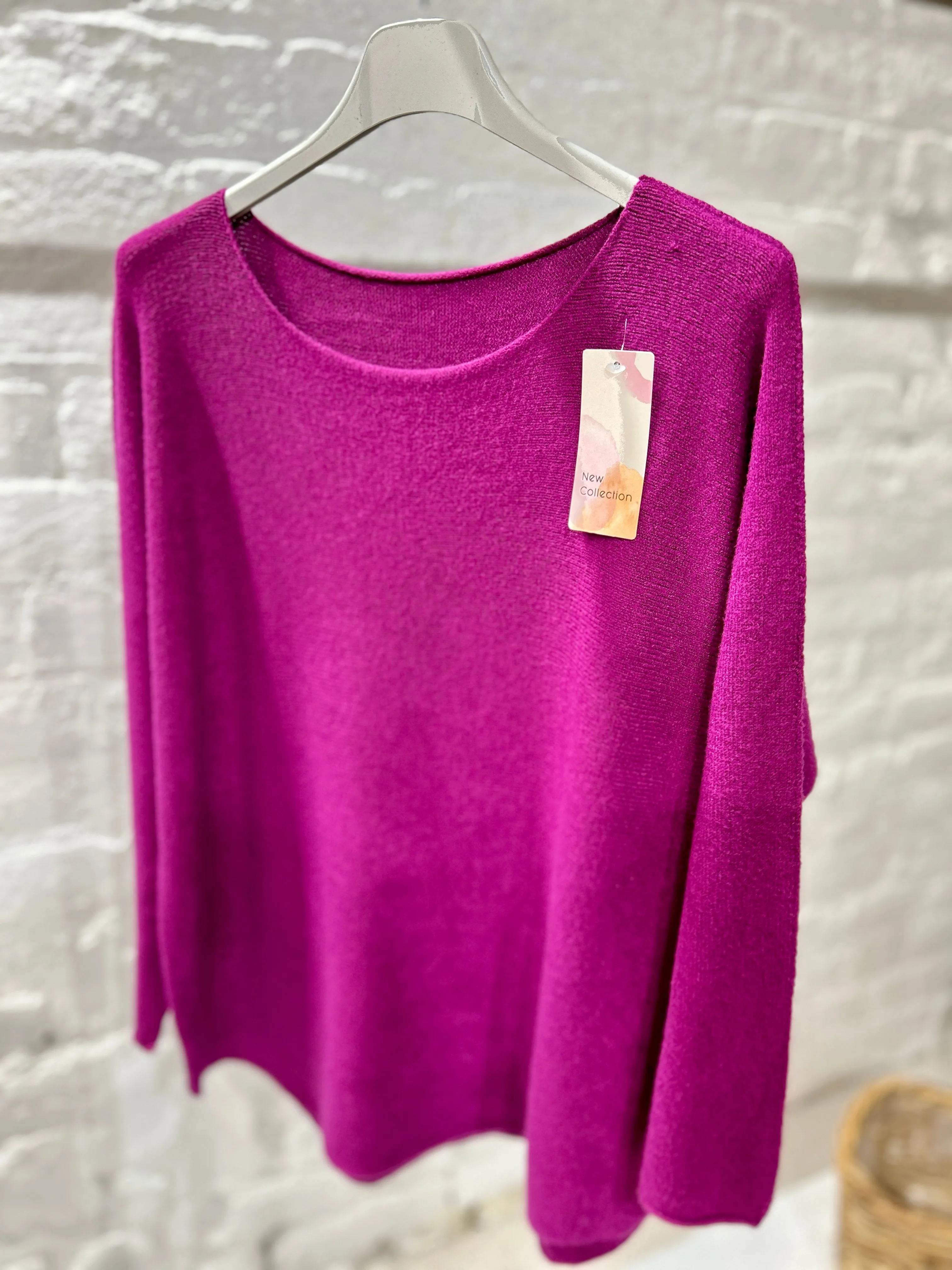 Basic Brogan Soft Knit Scoop Bottom Jumper