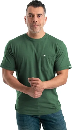 Berne Men's Lightweight Performance Short Sleeve Pocket T-Shirt, Singles and 3 Packs