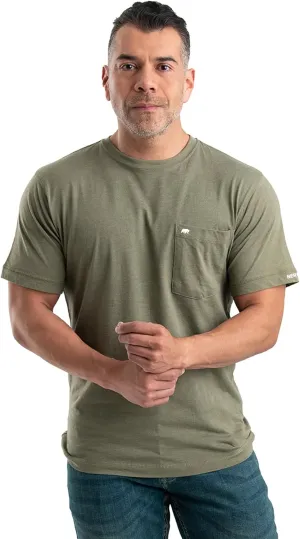 Berne Men's Lightweight Performance Short Sleeve Pocket T-Shirt, Singles and 3 Packs