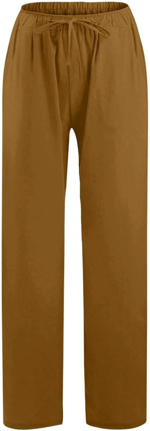 Black Pants for Women Color Tether Loose Yoga Trousers Womens Pants Casual Womens Loose Pants Petite Wide Leg