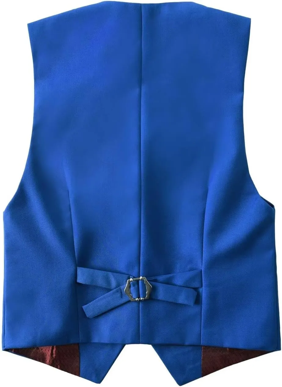 Boy's 3 Button Formal Suit Vest and Bow Tie Set