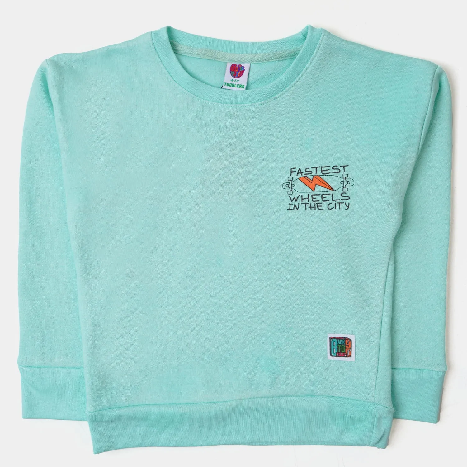 Boys Sweatshirt Skate Board - Sea Green