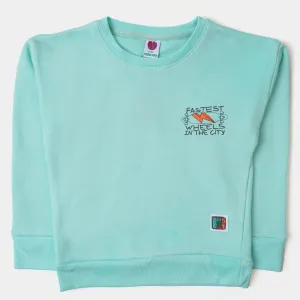 Boys Sweatshirt Skate Board - Sea Green