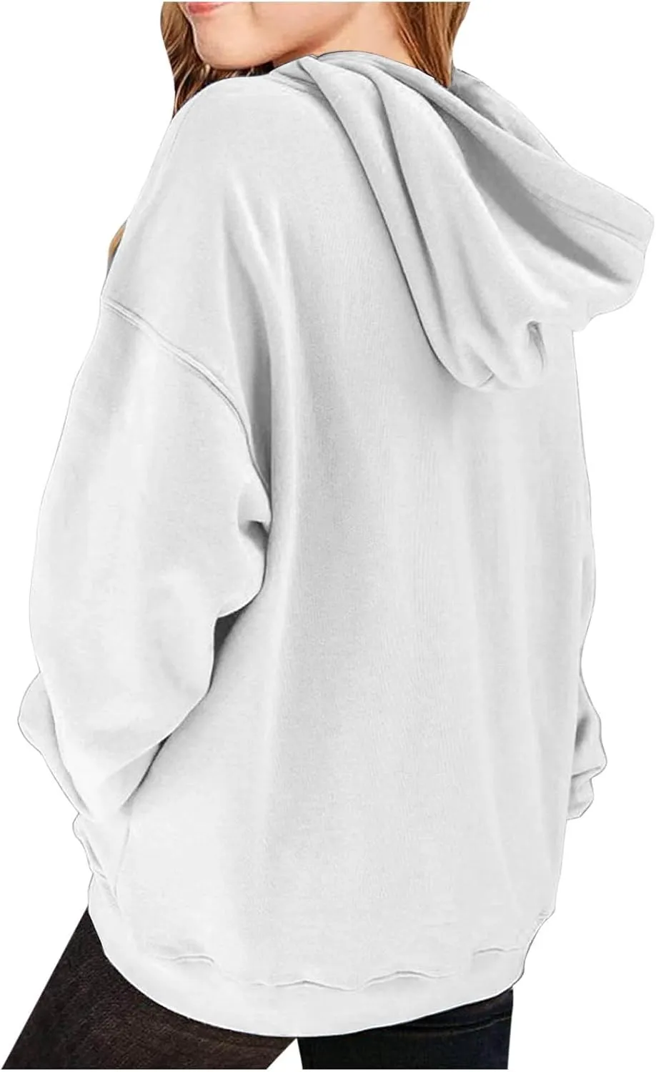 BTDECLAR Hoodies for Teen Girls Oversized Long Sleeve Fleece Hooded Sweatshirt Pullover Tops Cute Preppy Clothes Size 10 12