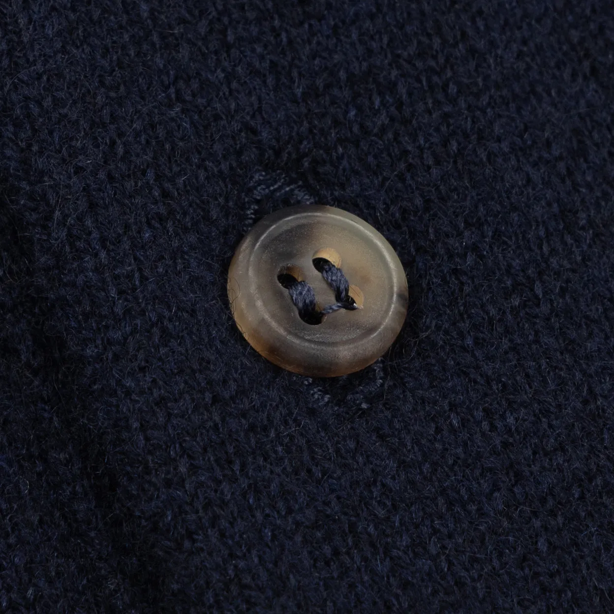 Cashmere polo shirt in navy