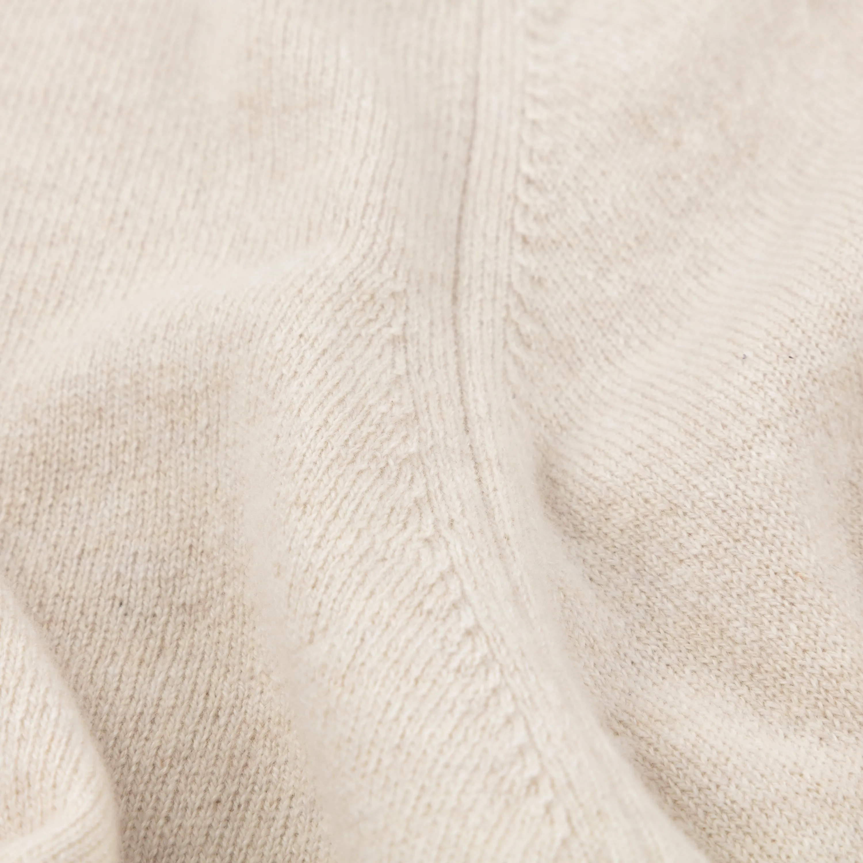 Cashmere polo shirt in oatmeal