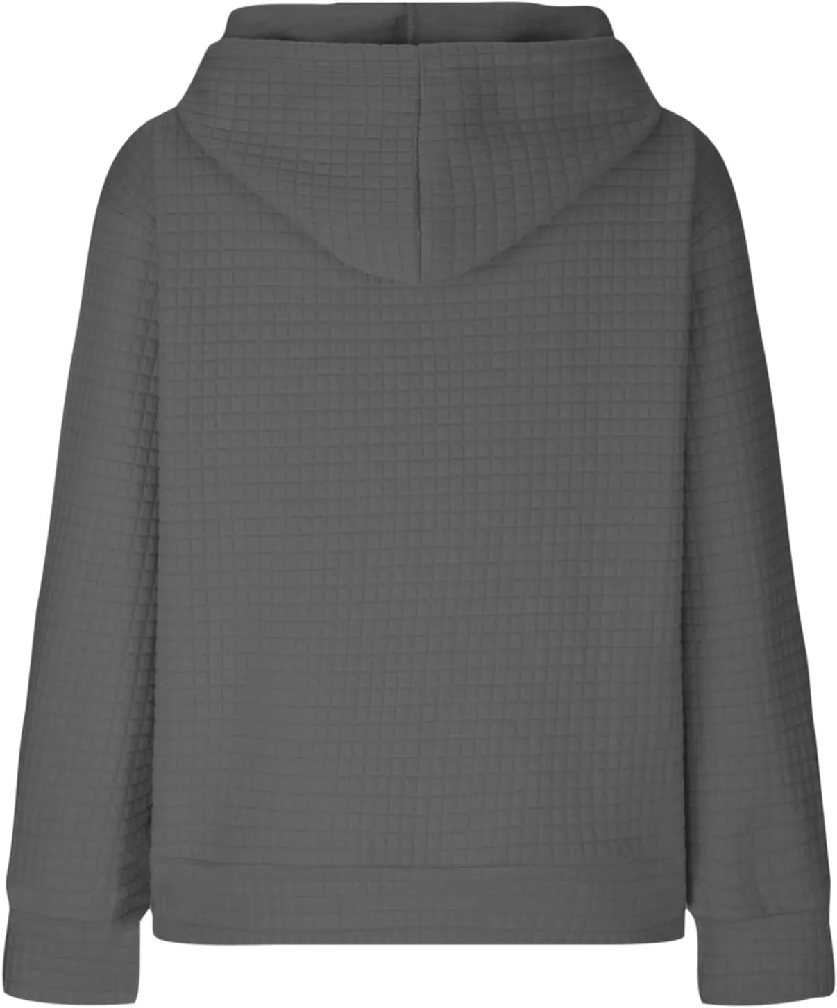 Ceboyel Womens Solid Color Cute Hoodie 2023 Waffle Knit Sweatshirts Comfort Sweater Tops Teen Girls Trendy Clothes 2023