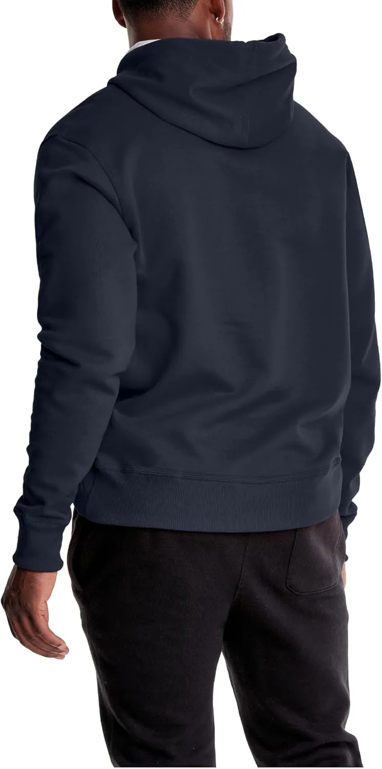 Champion Men's Powerblend Fleece Hoodie Sweatshirt with Script Logo (Regular and Big & Tall)