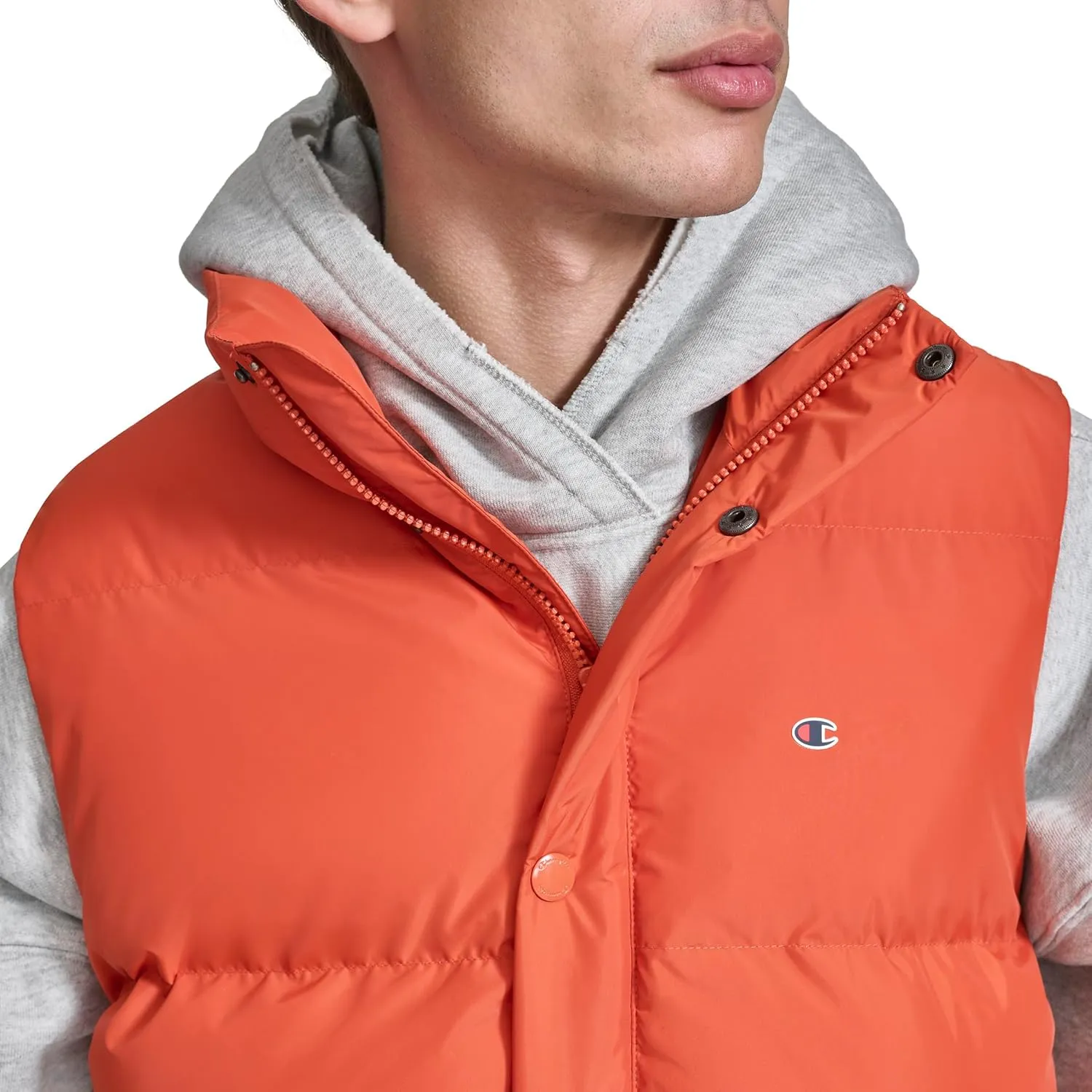 Champion Men's Puffer Vest with Logo
