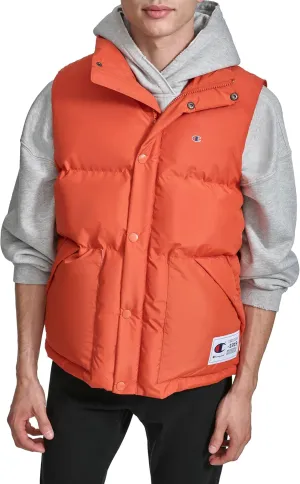 Champion Men's Puffer Vest with Logo