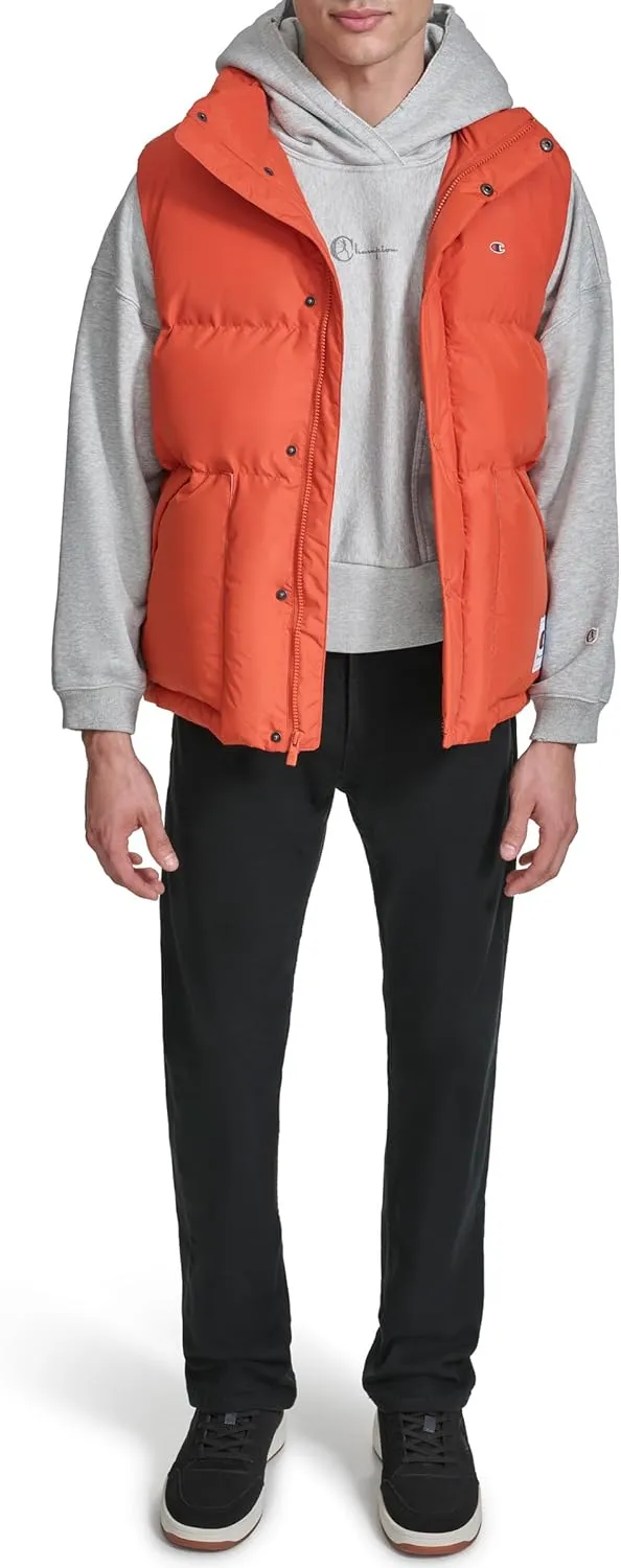 Champion Men's Puffer Vest with Logo