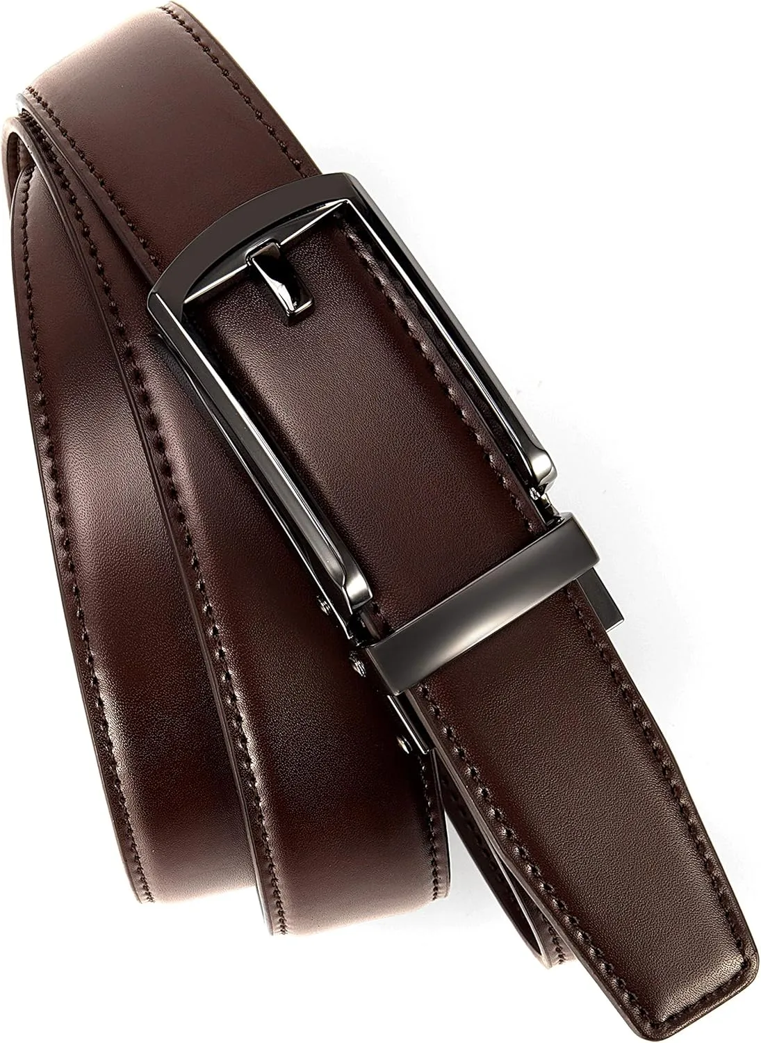 CHAOREN Mens Dress Belt - Ratchet Belt Leather 1 1/4" Comfort Click - Perfect Companion to Mens Dress Shoes