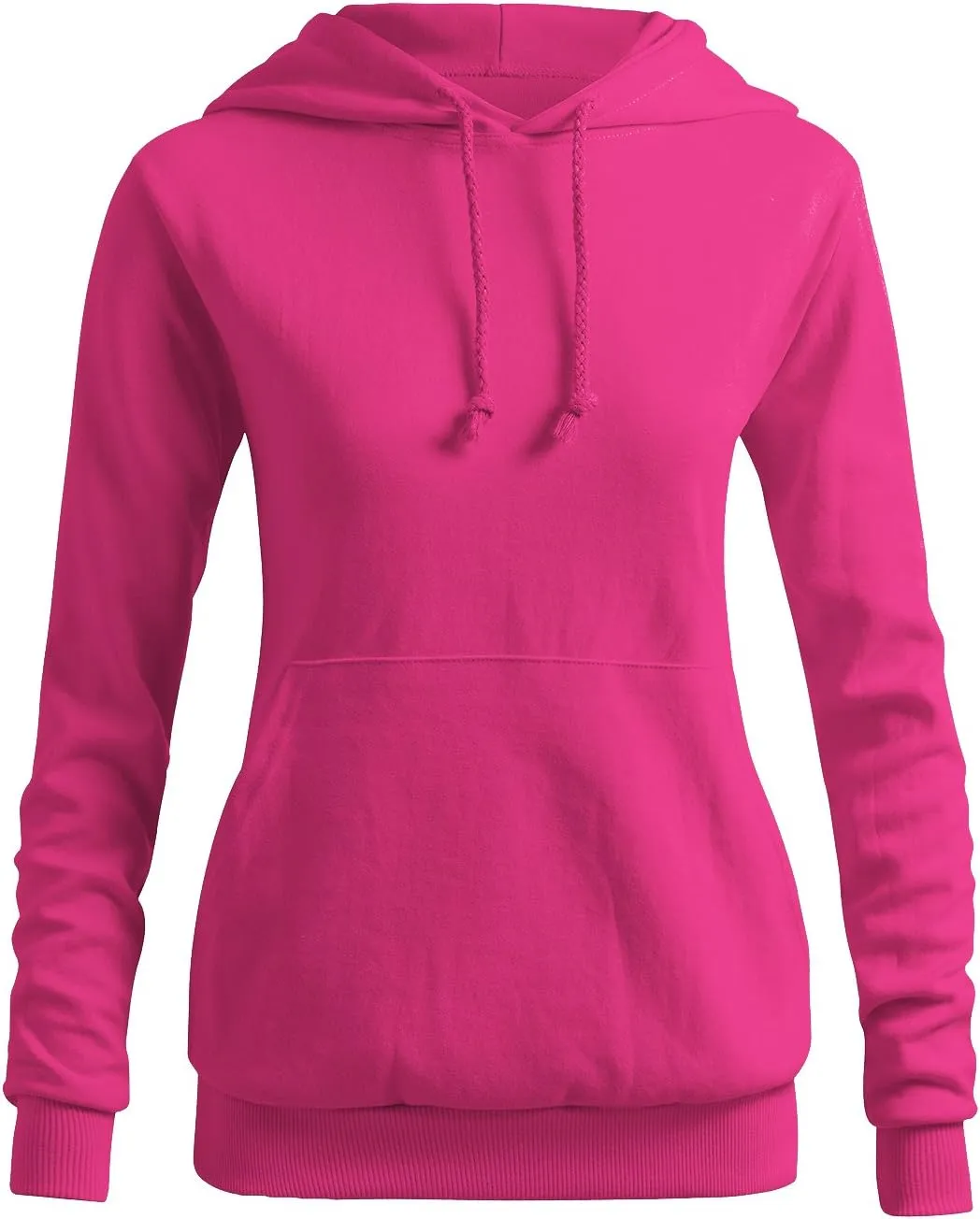 CLOVERY Women's Solid Hoodie Pocket Long Sleeve Hoodie