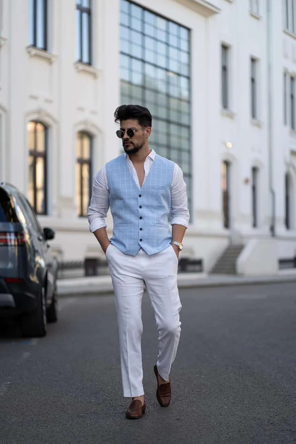 COOFANDY Men Casual Suit Vest Formal Dress Vest Slim Fit Waistcoat Business Wedding