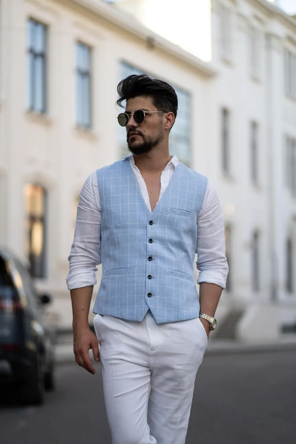 COOFANDY Men Casual Suit Vest Formal Dress Vest Slim Fit Waistcoat Business Wedding