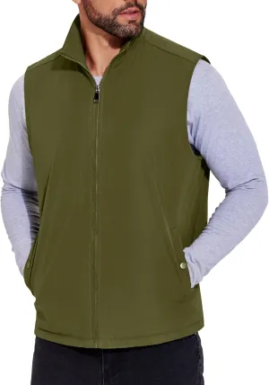 COOFANDY Men's Casual Outerwear Vest Lightweight Full-Zip Sleeveless Jacket Outdoor Hiking Travel Golf Vest with Pockets