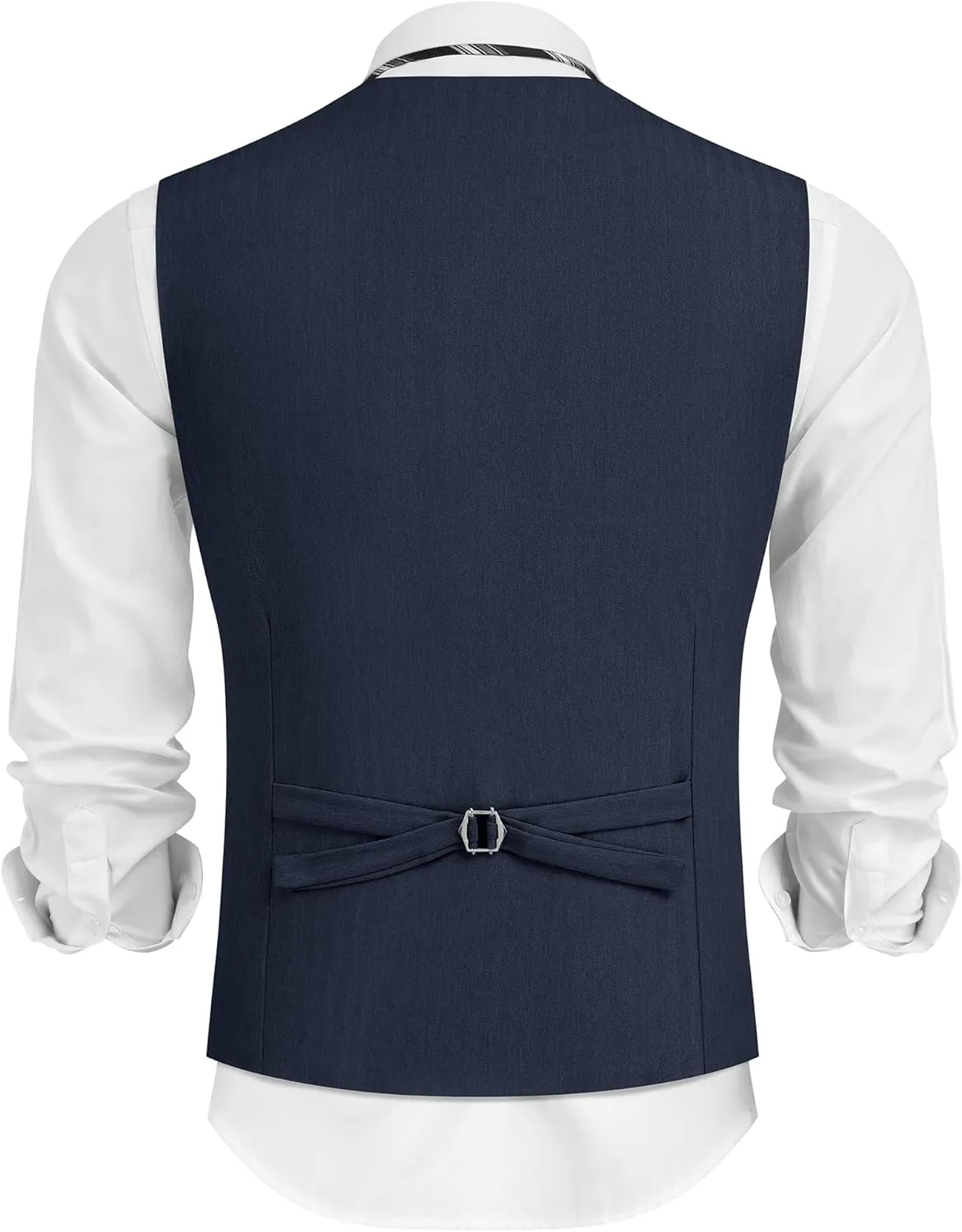 COOFANDY Mens Dress Vest Casual Business Waistcoat Formal Wedding 3 Button Suit Vest
