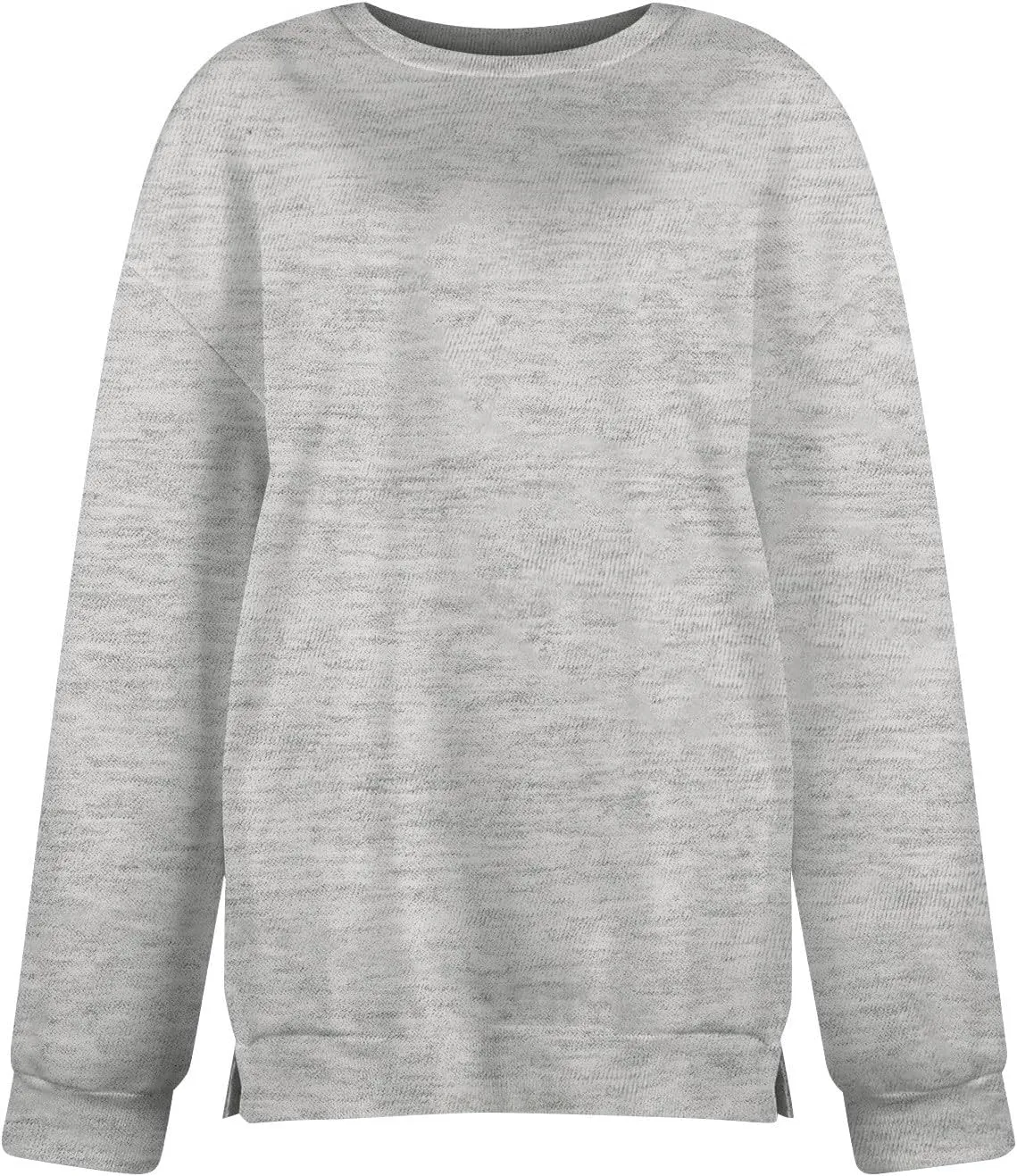 Crewneck Sweatshirts Women Fleece Sweatshirt No Hood Long Sleeve Shirt Hoodies Pullover Casual Loose Fitting Tops