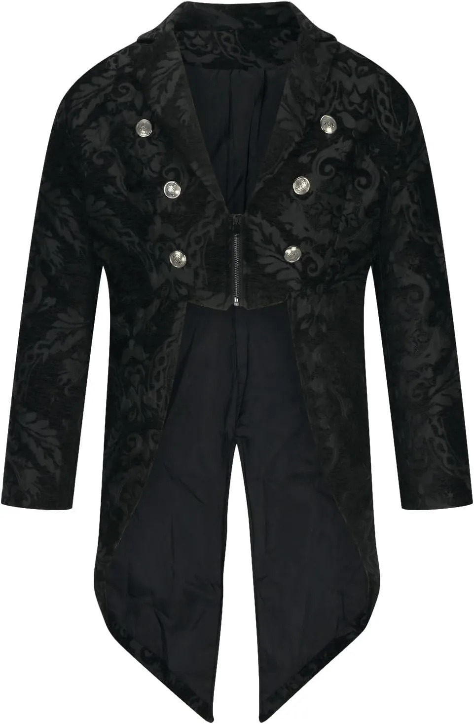 Dgoopd Mens Vintage Tailcoat Jacket Gothic Victorian Frock Coat Steampunk Gothic Medieval Jacket Victorian Halloween Costume