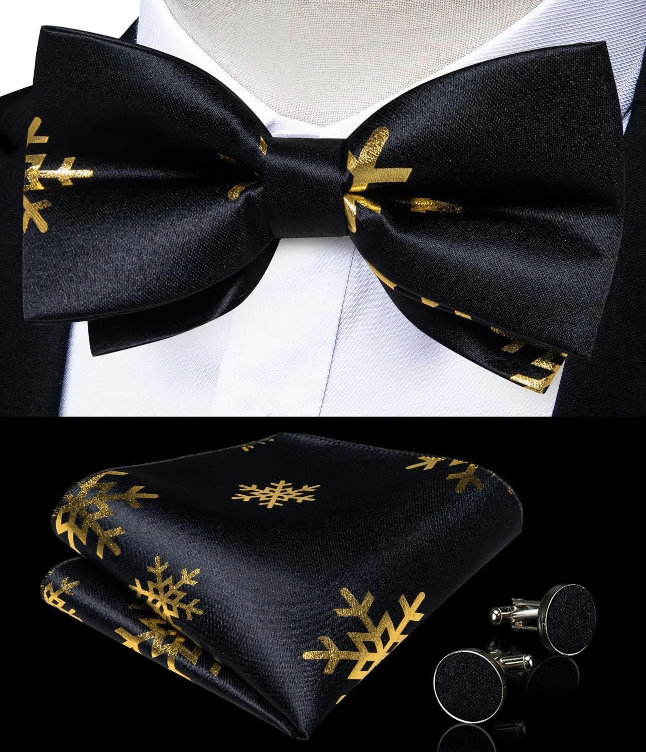 DiBanGu Mens Christmas Suit Vest Festive Xmas Dress Waistcoat and Bowtie Set Vacation Holiday Dress Vest for Tuxedo Party