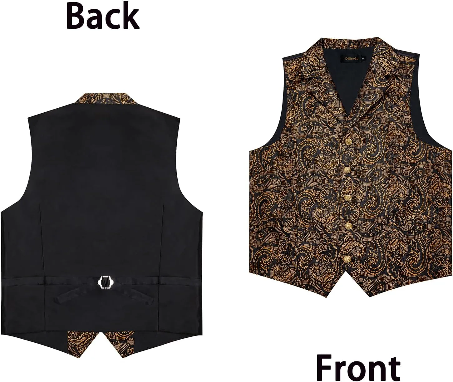 DiBanGu Men's Formal Suit Waistcoat - Business & Casual Dress Vests
