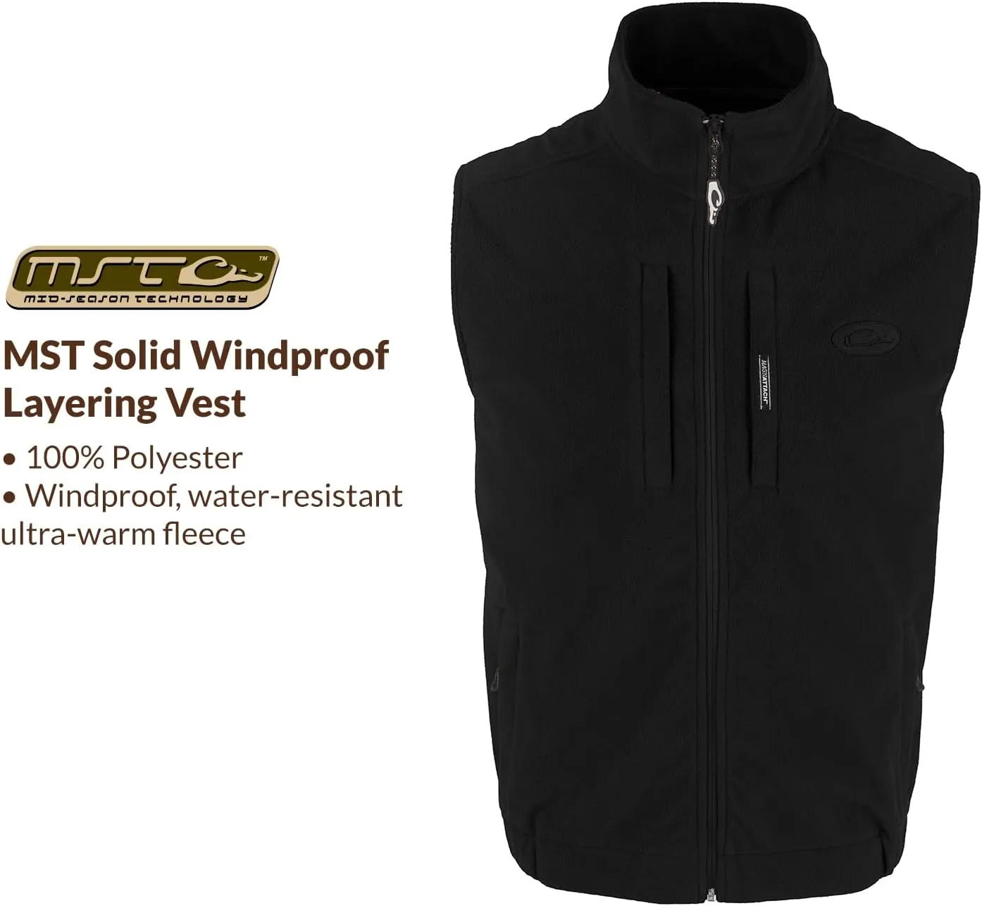 Drake Waterfowl Women's MST Windproof Layering Vest