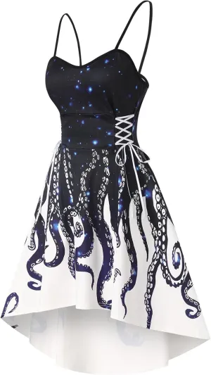 DRESSFO Summer Dress Sundress Cami Dress for Women