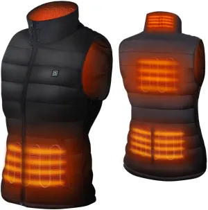 DR.PREPARE Heated Vest, Lightweight Heating Vest, 3 Heat Levels, 6 Heat Zones, Adjustable Size (Battery Not Included)