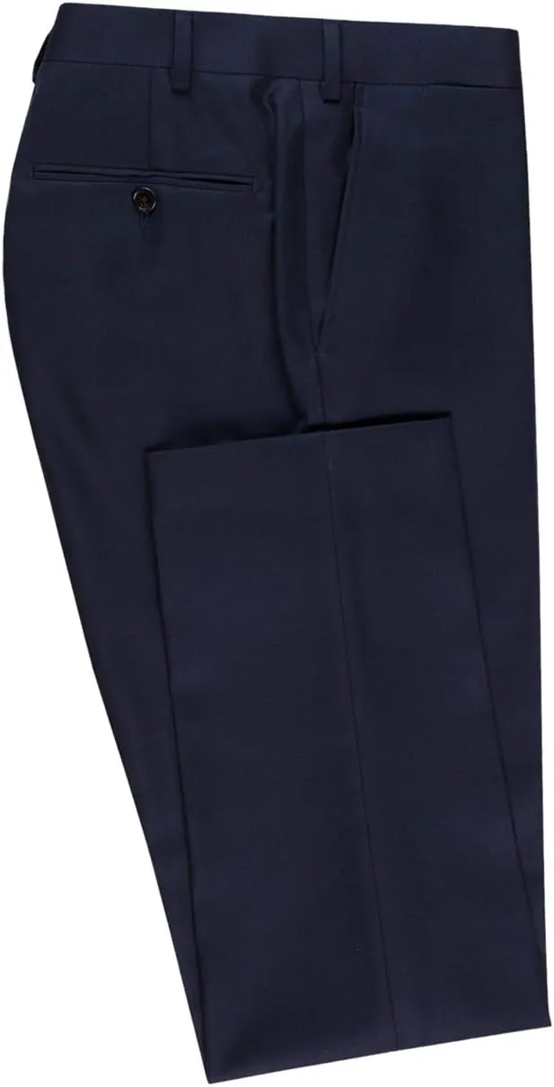 DTI GV Executive Italian Men's Two Button Wool Suit Jacket with Pant 2 Piece Set