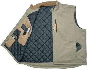EDTREK Men's Concealed Carry Vest With Two Holster Inside - Urban Gun Vest With Zipped Chest Pocket