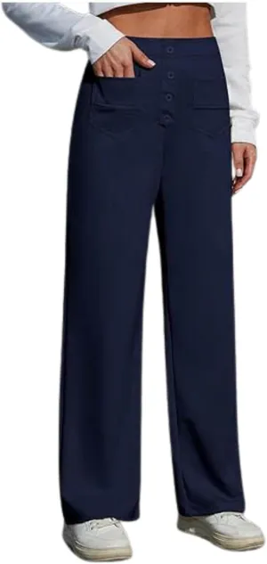 Flexipants - Women's Casual High Waist Stretch Pants, Flexi Pants for Women, Straight Leg Flexi Pants Women