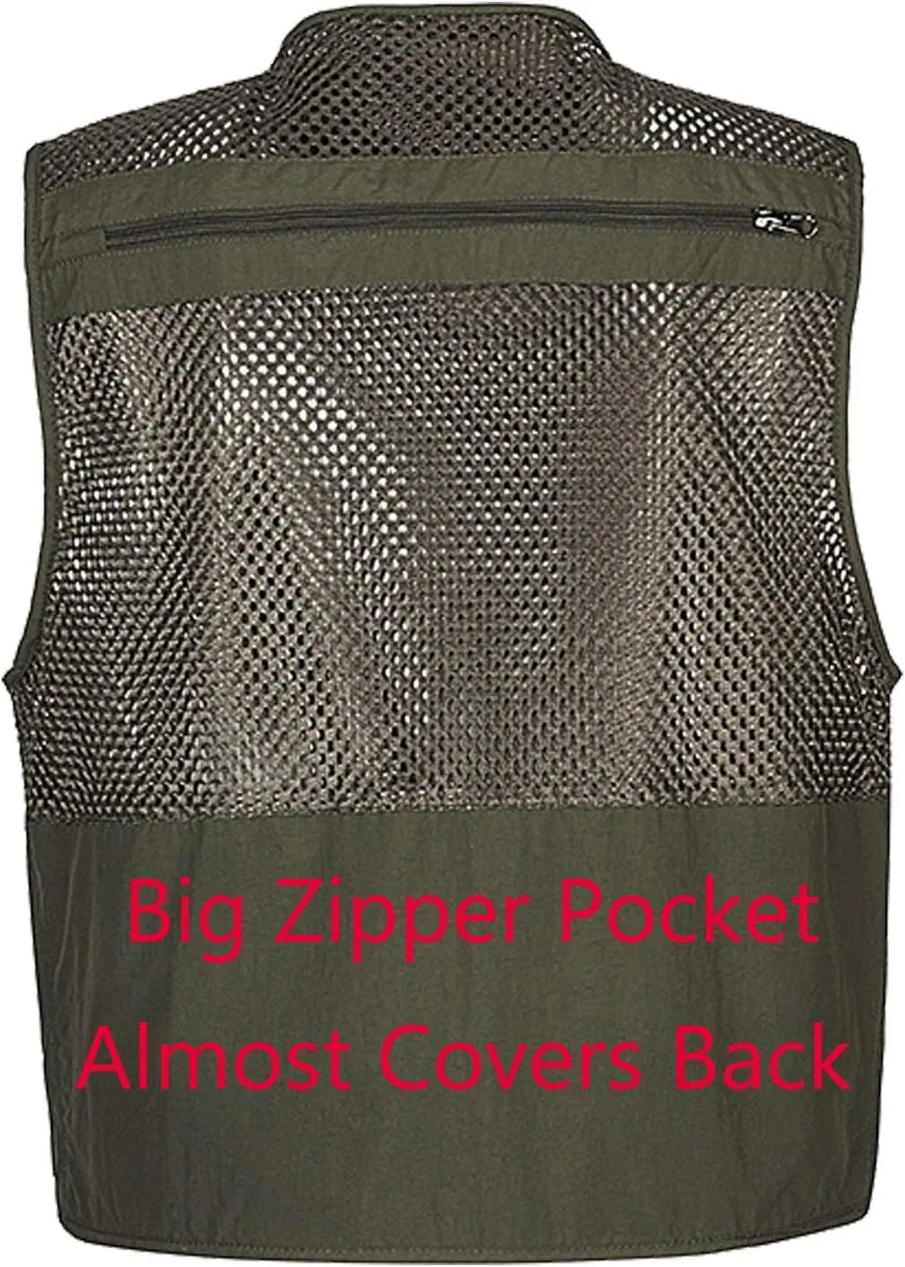 Flygo Mens Summer Outdoor Work Safari Fishing Travel Photo Vest with Pockets