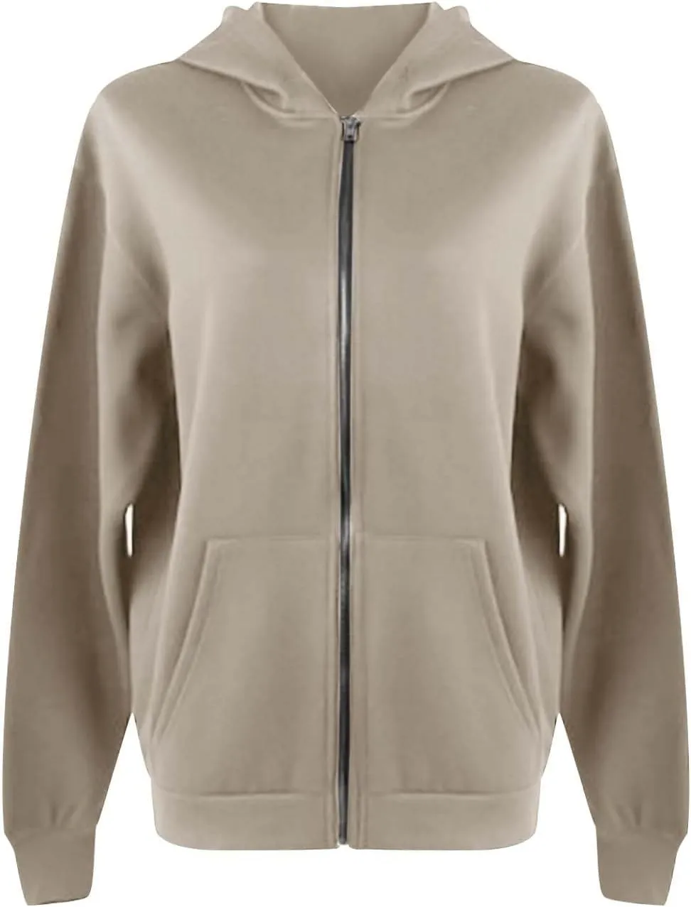 Full Zip Up Hoodies For Women Trendy 2023 Fall y2k Clothes Long Sleeve Zipper Hooded Sweatshirt Lightweight Jackets
