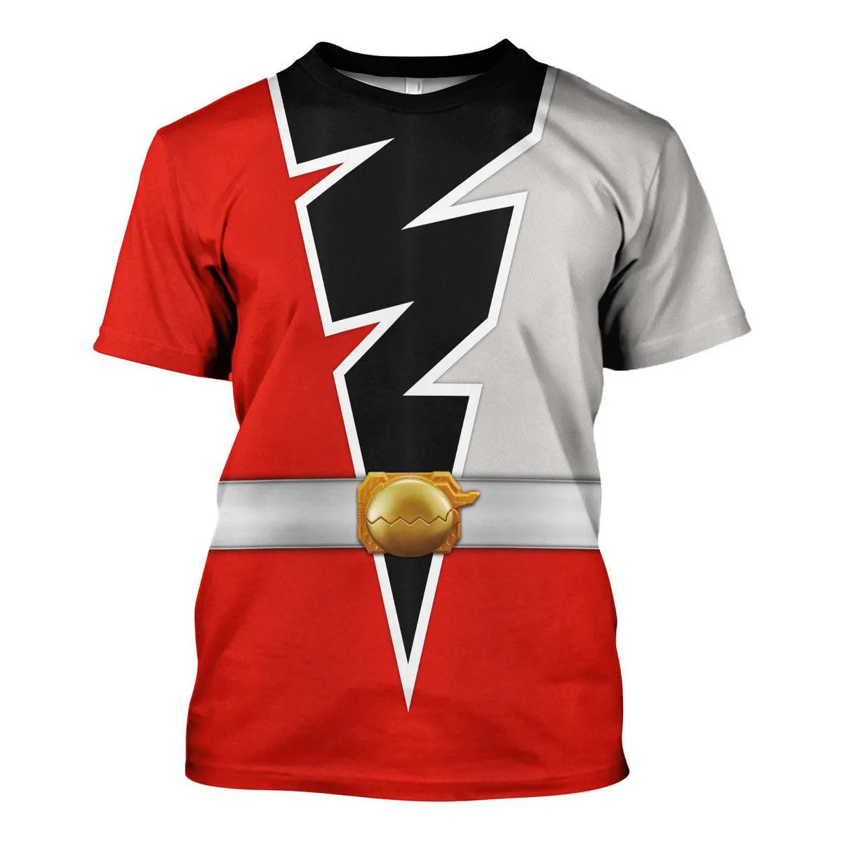 Gearhomie Red Zayto Ranger Dino Fury Hoodies Sweatshirt T-Shirt Zip Hoodies Sweatpants
