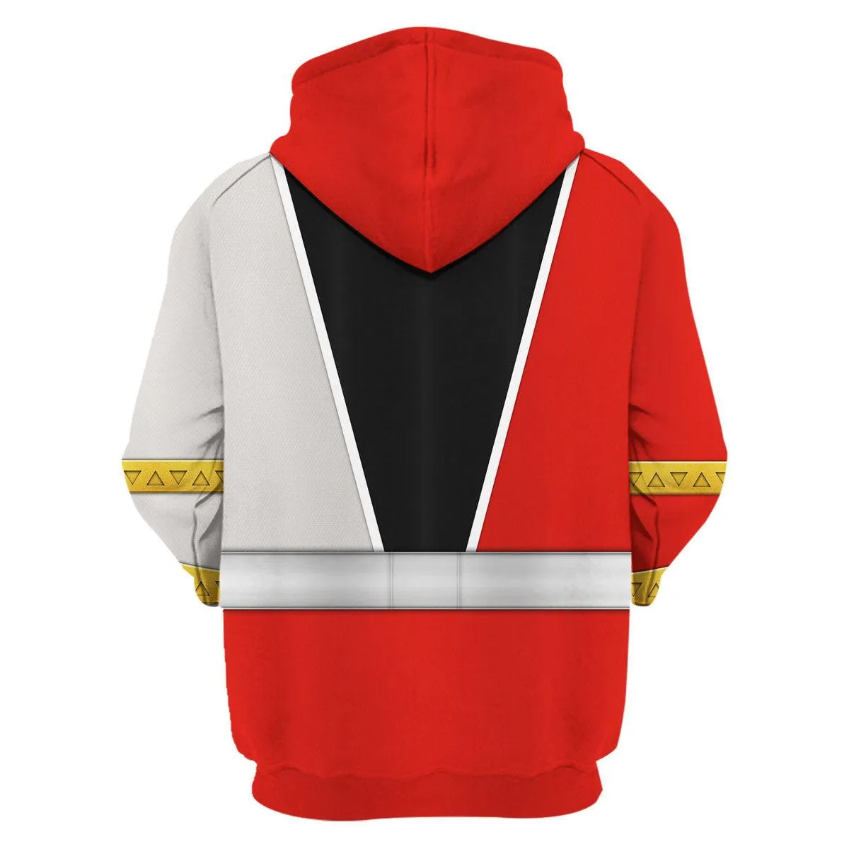 Gearhomie Red Zayto Ranger Dino Fury Hoodies Sweatshirt T-Shirt Zip Hoodies Sweatpants