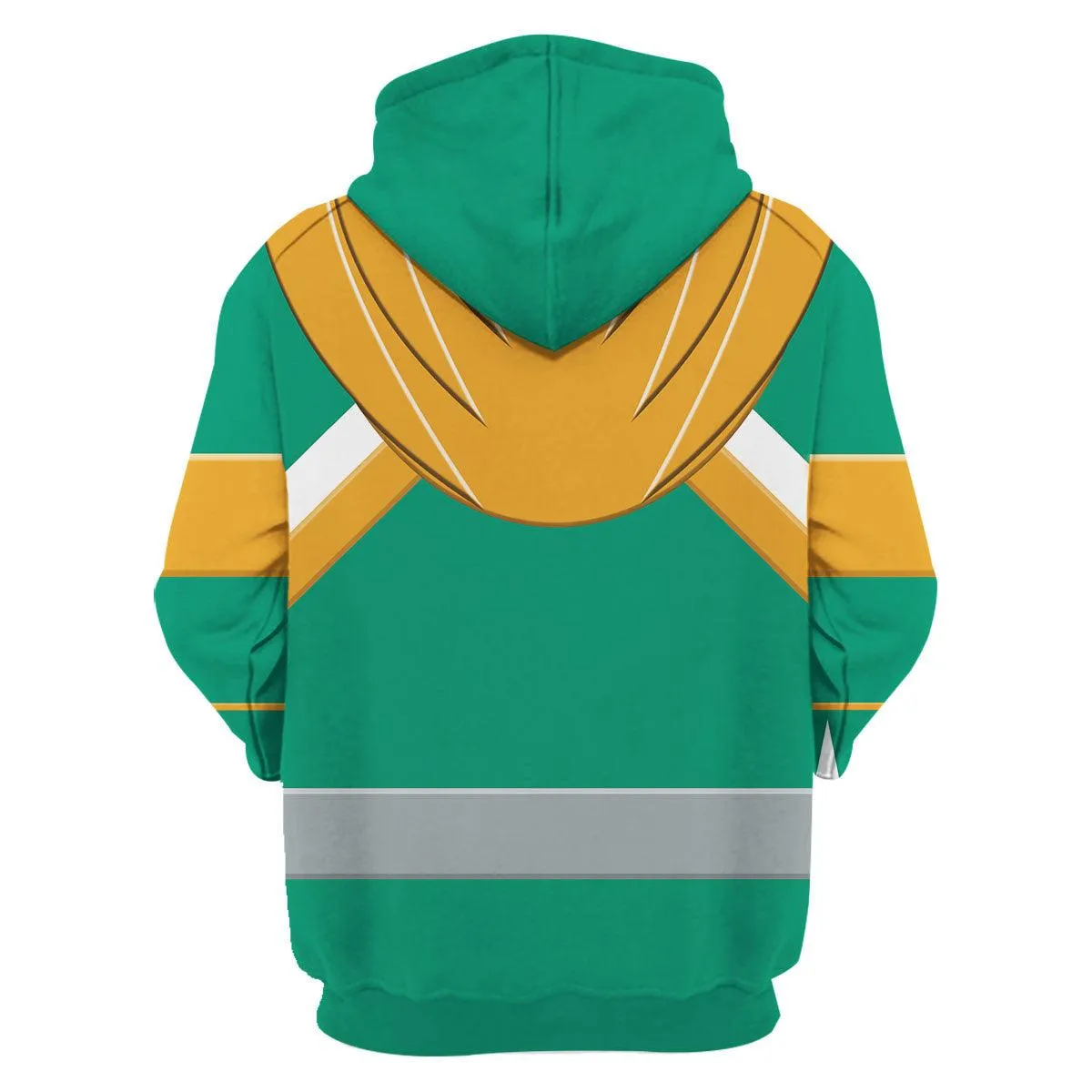 Gearhomie Unisex Tracksuit Hoodies Green Power Ranger 3D Costumes