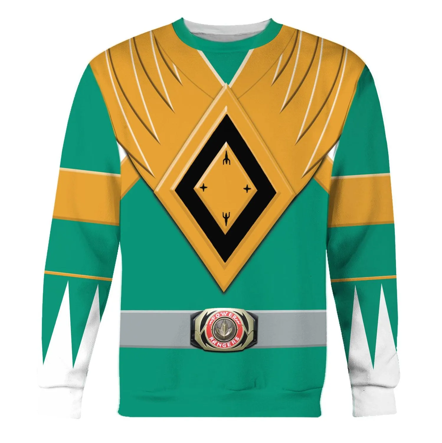Gearhomie Unisex Tracksuit Hoodies Green Power Ranger 3D Costumes