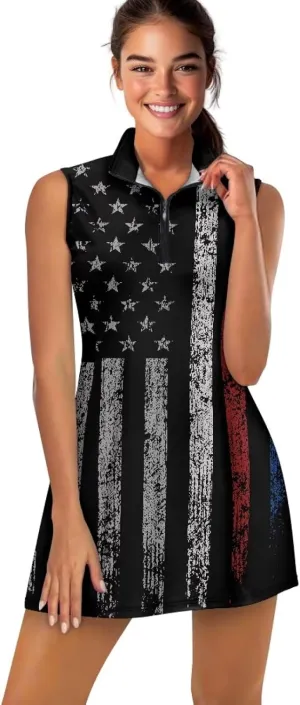 Golf Dress Multi-Sport Skort Stretch Dress Yoga Shorts Built-in Ball Pocket Quick-Dry Perfect for Golf Tennis Gym