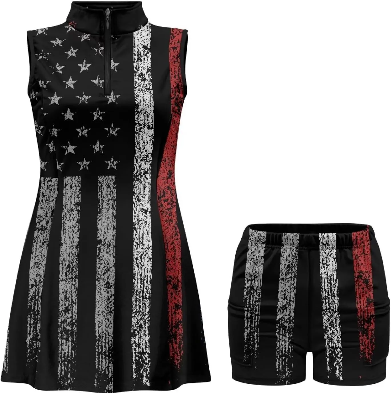 Golf Dress Multi-Sport Skort Stretch Dress Yoga Shorts Built-in Ball Pocket Quick-Dry Perfect for Golf Tennis Gym
