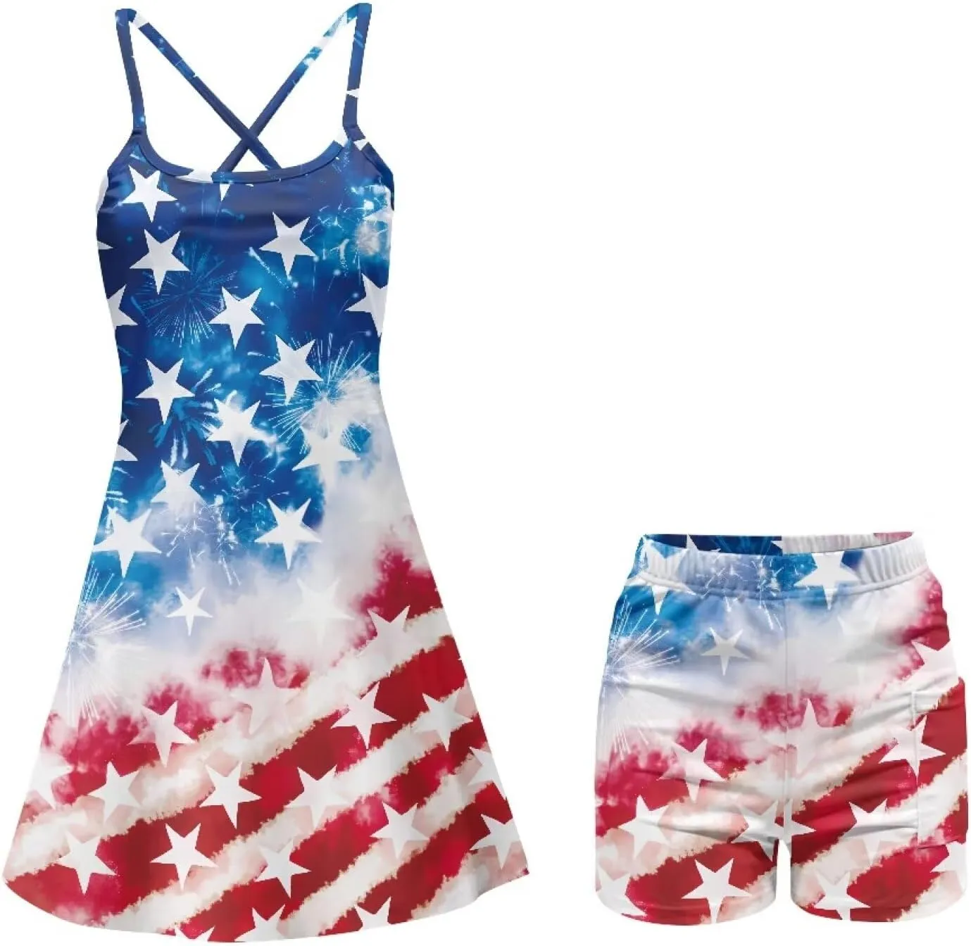 Golf Outfits for Women Summer Mini Spaghetti Strap Dress Workout Tennis Athletic Outfits