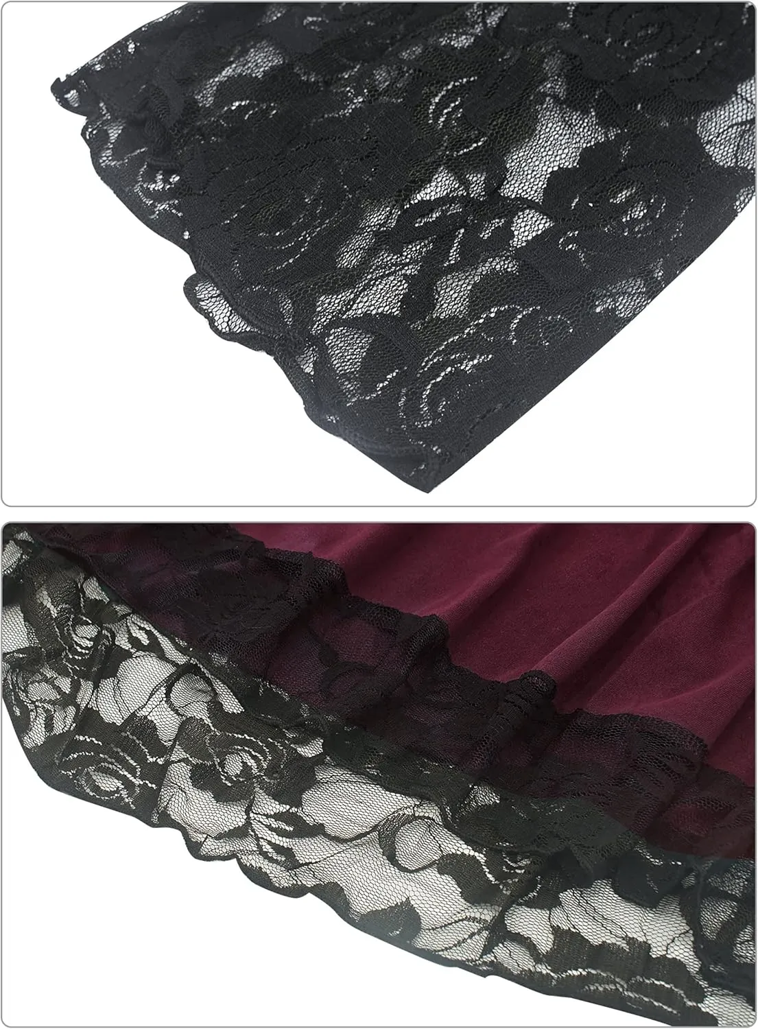 Gothic Lace Dress for Women Off-Shoulder Vintage Dresses Bell Sleeve Steampunk Medieval Costume Cosplay Halloween Dresses