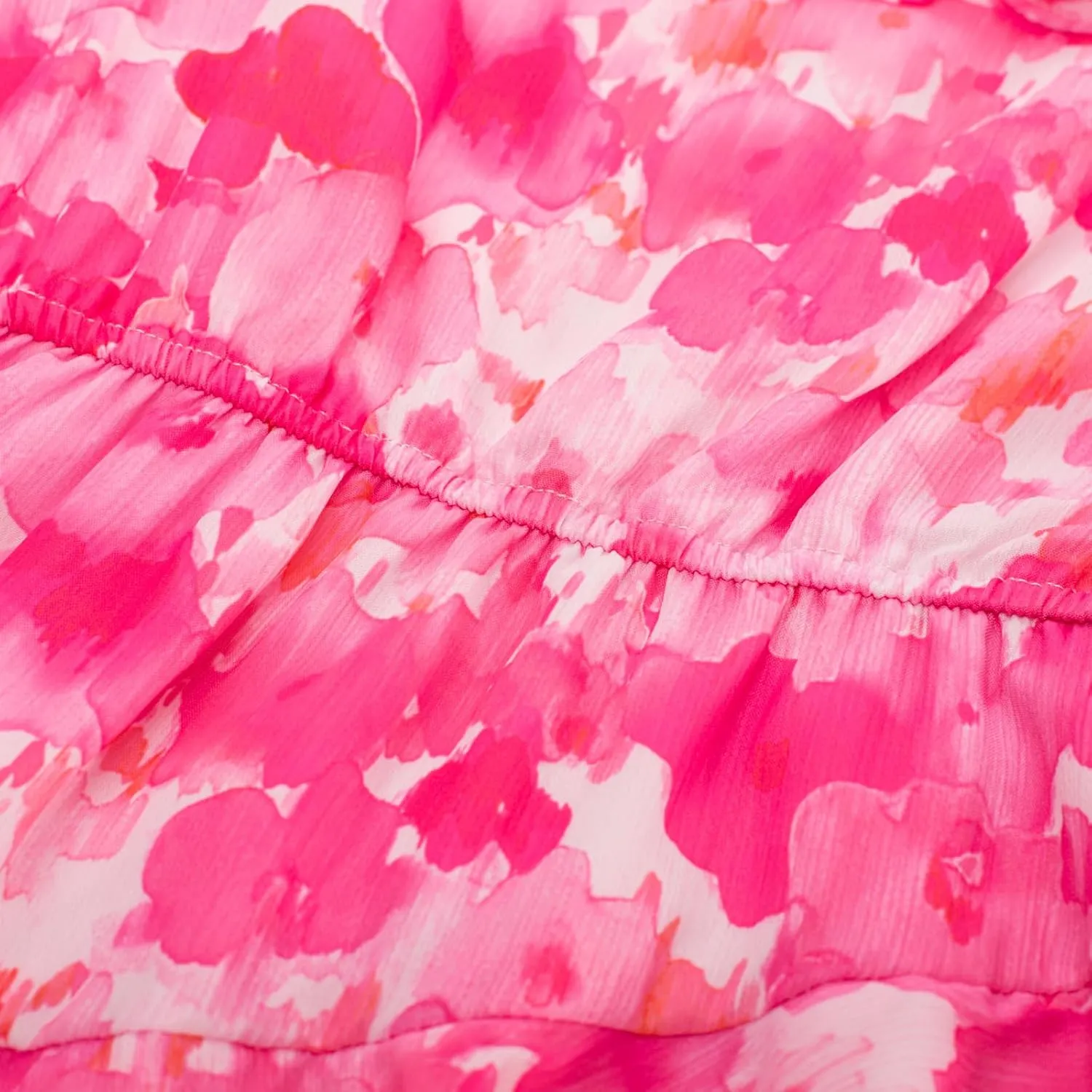 GRACE KARIN Girls Summer Dress A-line Square Neck Floral Ruffle Dress for Girls Size 5-14 Years