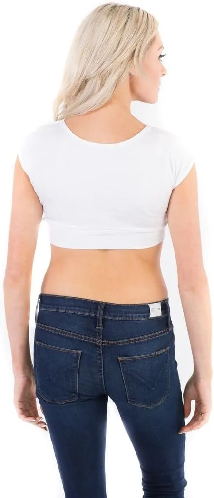 HALFTEE Long Sleeve Layering Tee - Demi Cami for Women & Teens | Cute Crop Top