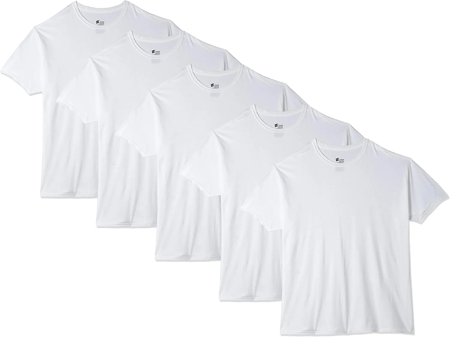 Hanes Ultimate Men's Fresh Iq Slim Fit Crew Undershirt, 4-Pack